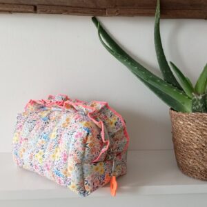 Trousse maquillage petites fleurs