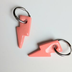 Pampilles interchangeables pour créoles / éclair goyave