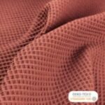 Coton gaufré brique