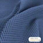Coton gaufré marine