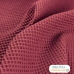 Coton gaufré bordeaux