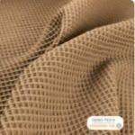 Coton gaufré cognac