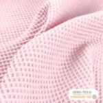Coton gaufré rose
