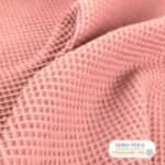 Coton gaufré rose argile