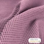 Coton gaufré vieux rose foncé