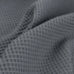 coton gauffré gris foncé