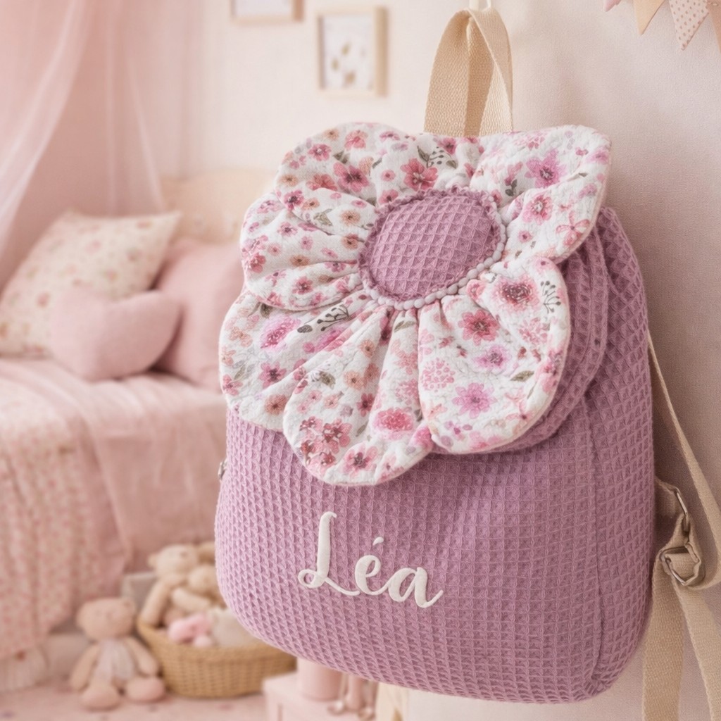 Le sac à dos fleurs 