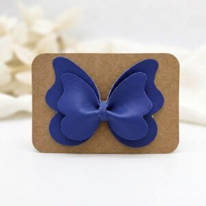 Barrette papillon bleue
